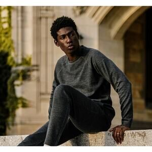 NWOT NWKC Mens CREW Top in CHARCOAL size L $199